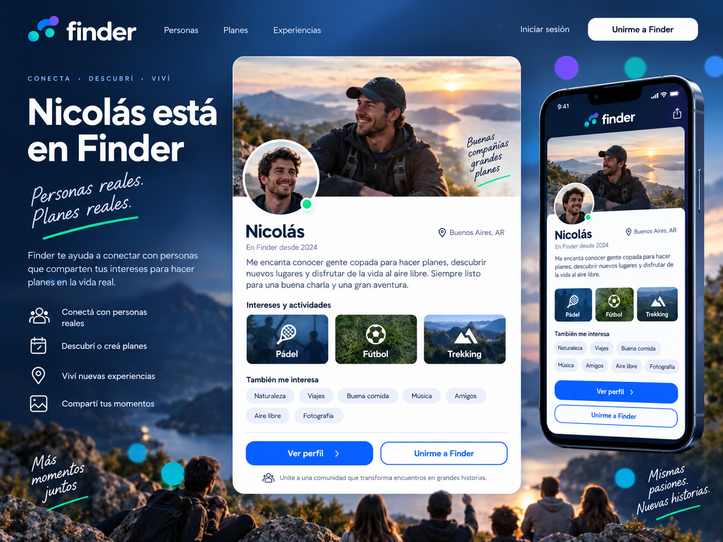 Perfil Finder de demostración